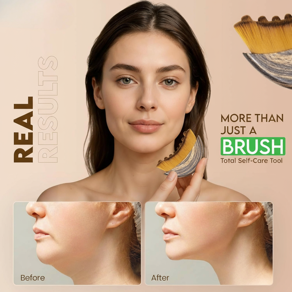 Lymphatic Contour Face Brush + Free Ebook
